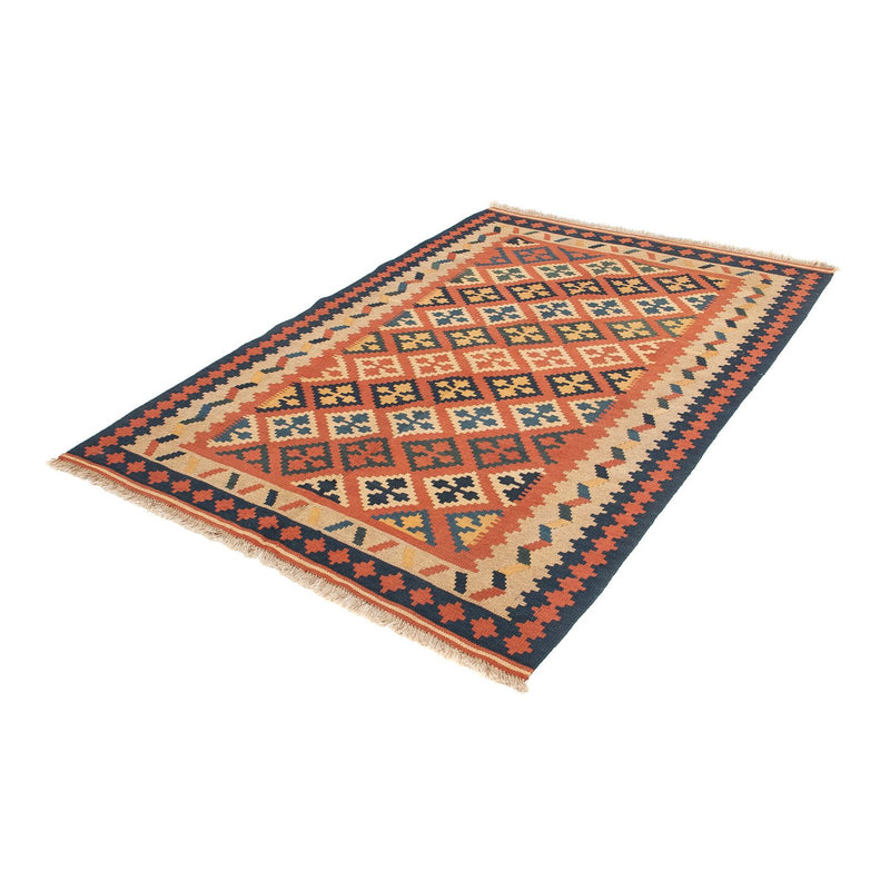 Kelim-tæppe - orientalsk - 195 x 124 cm - orange