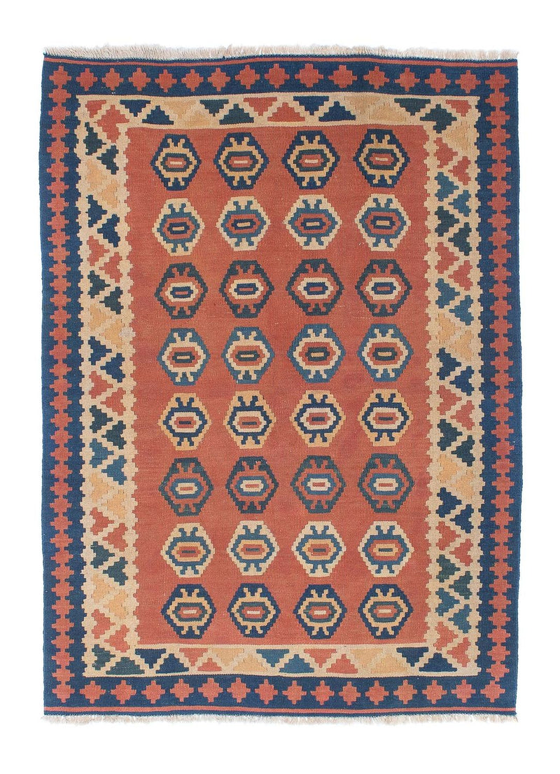 Kelim-tæppe - orientalsk - 169 x 121 cm - rust