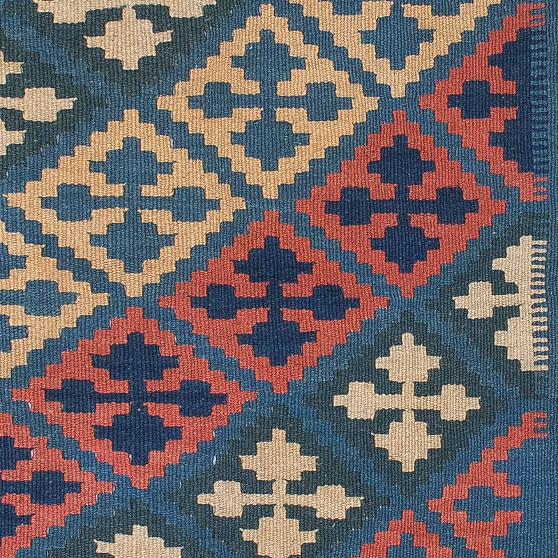 Kelim-tæppe - orientalsk - 175 x 116 cm - blå