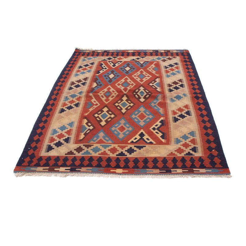 Kelim-tæppe - orientalsk - 170 x 114 cm - mørkerød