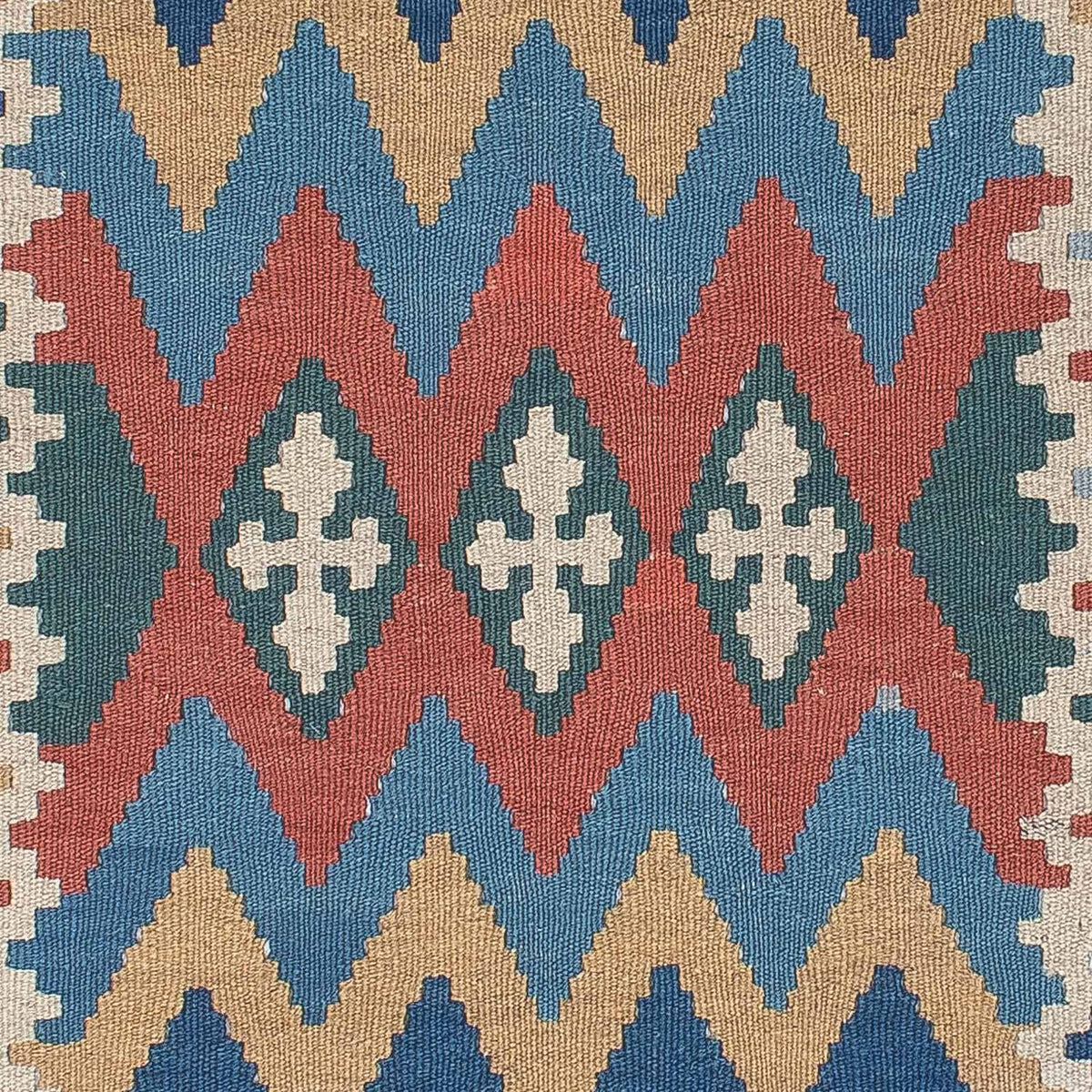 Kelim-tæppe - orientalsk - 168 x 116 cm - flerfarvet