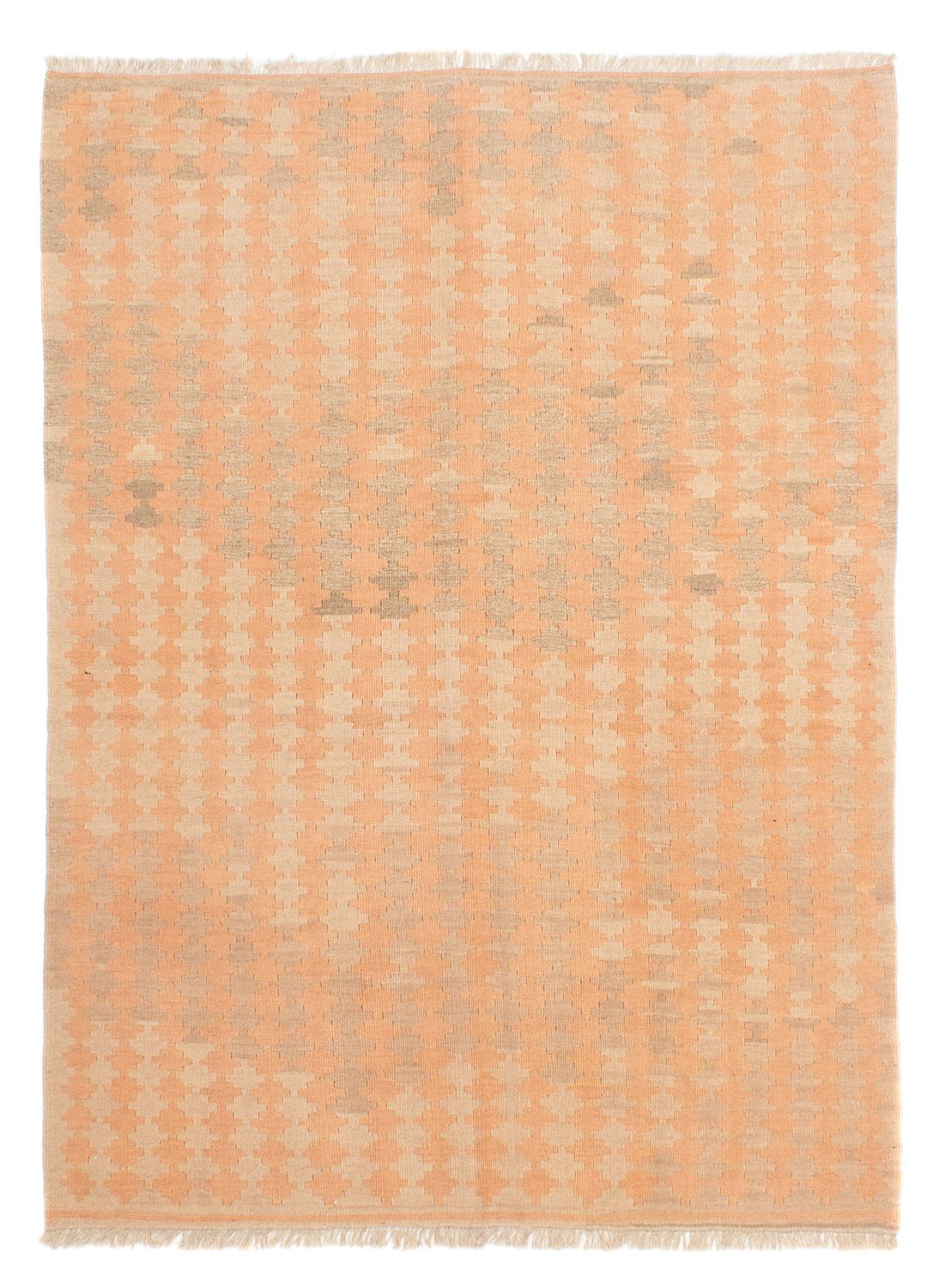 Kelim-tæppe - orientalsk - 222 x 155 cm - lys brun