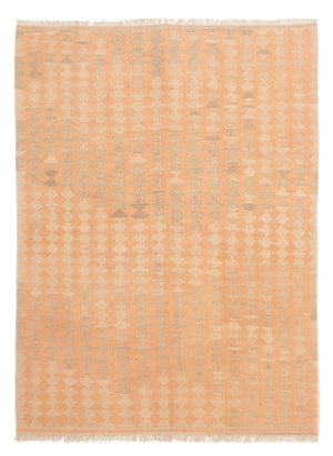Kelim-tæppe - orientalsk - 222 x 155 cm - lys brun