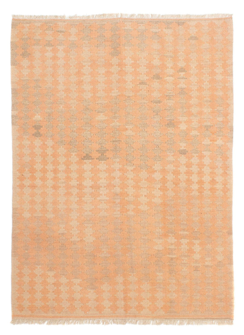 Kelim-tæppe - orientalsk - 222 x 155 cm - lys brun