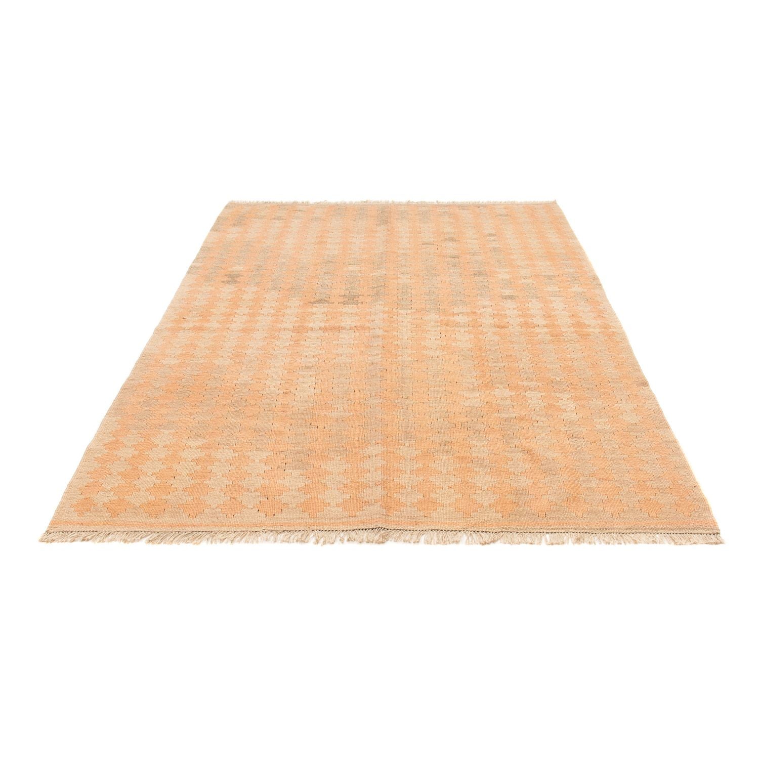 Kelim-tæppe - orientalsk - 222 x 155 cm - lys brun