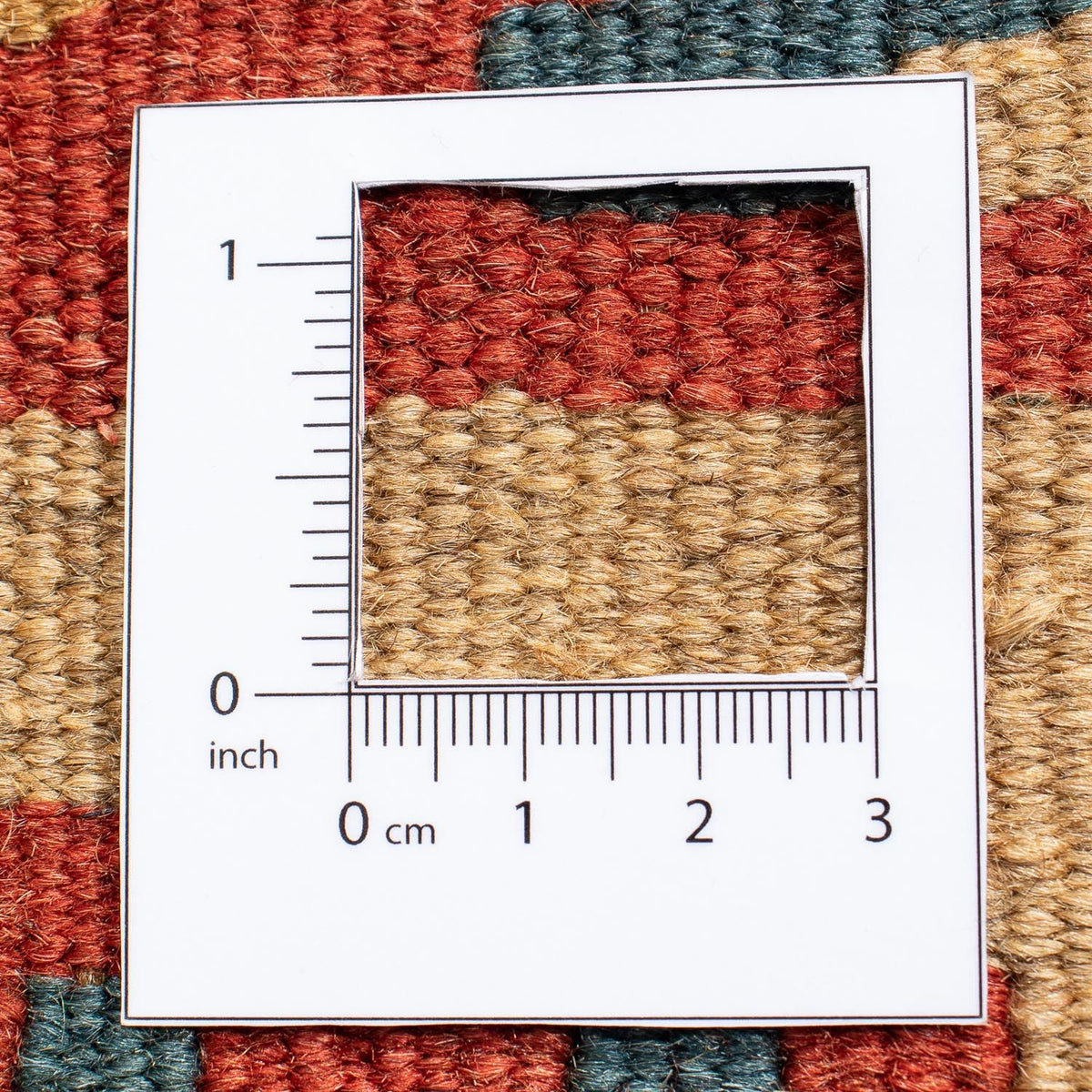 Kelim-tæppe - orientalsk - 213 x 148 cm - mørkerød