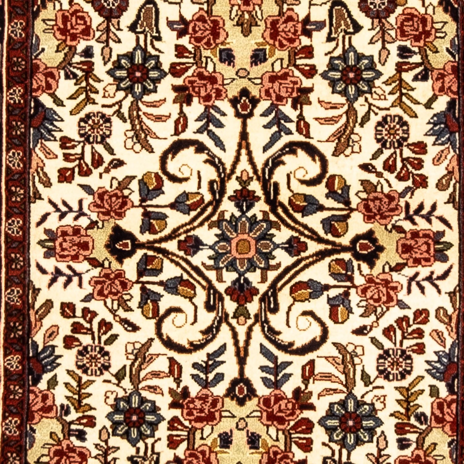 Løber Persisk tæppe - Bijar - 298 x 74 cm - beige