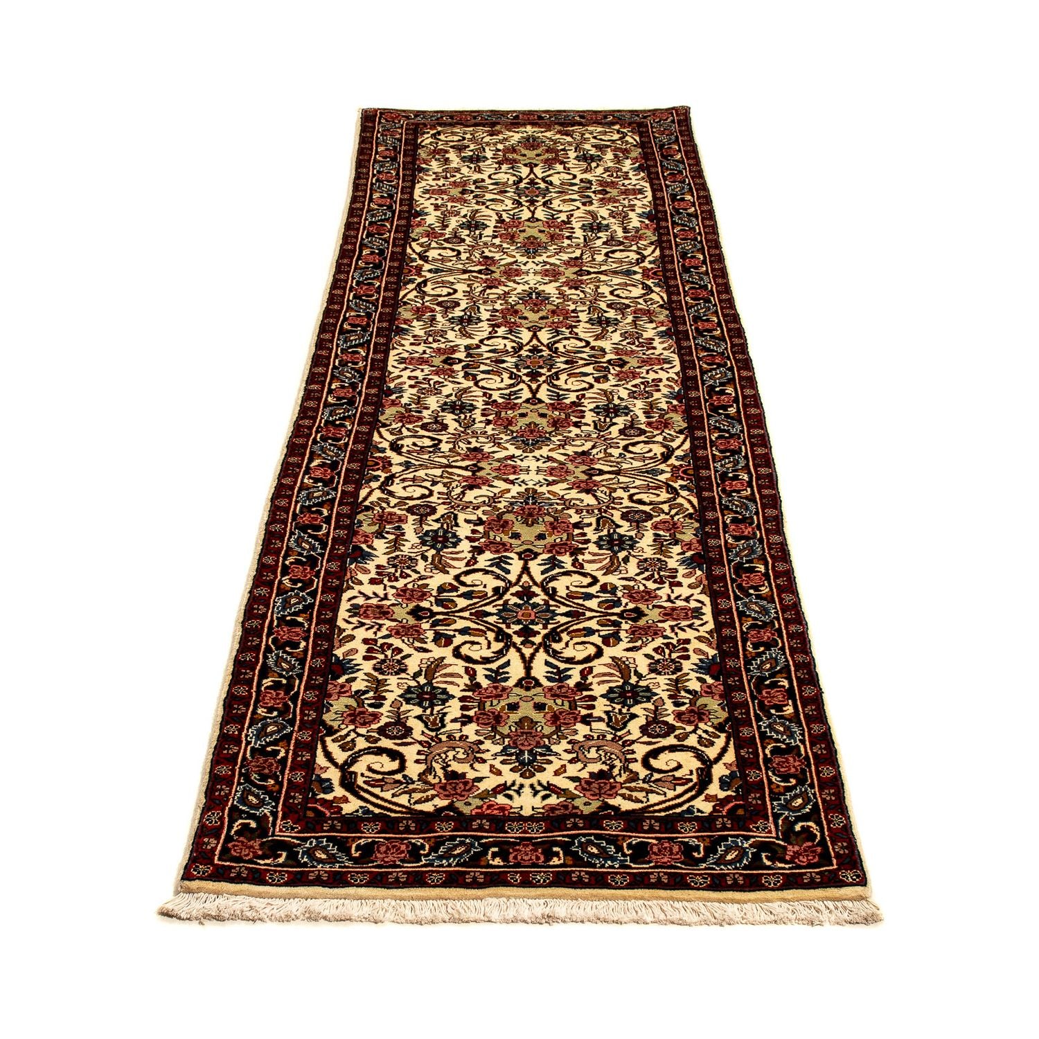 Løber Persisk tæppe - Bijar - 298 x 74 cm - beige