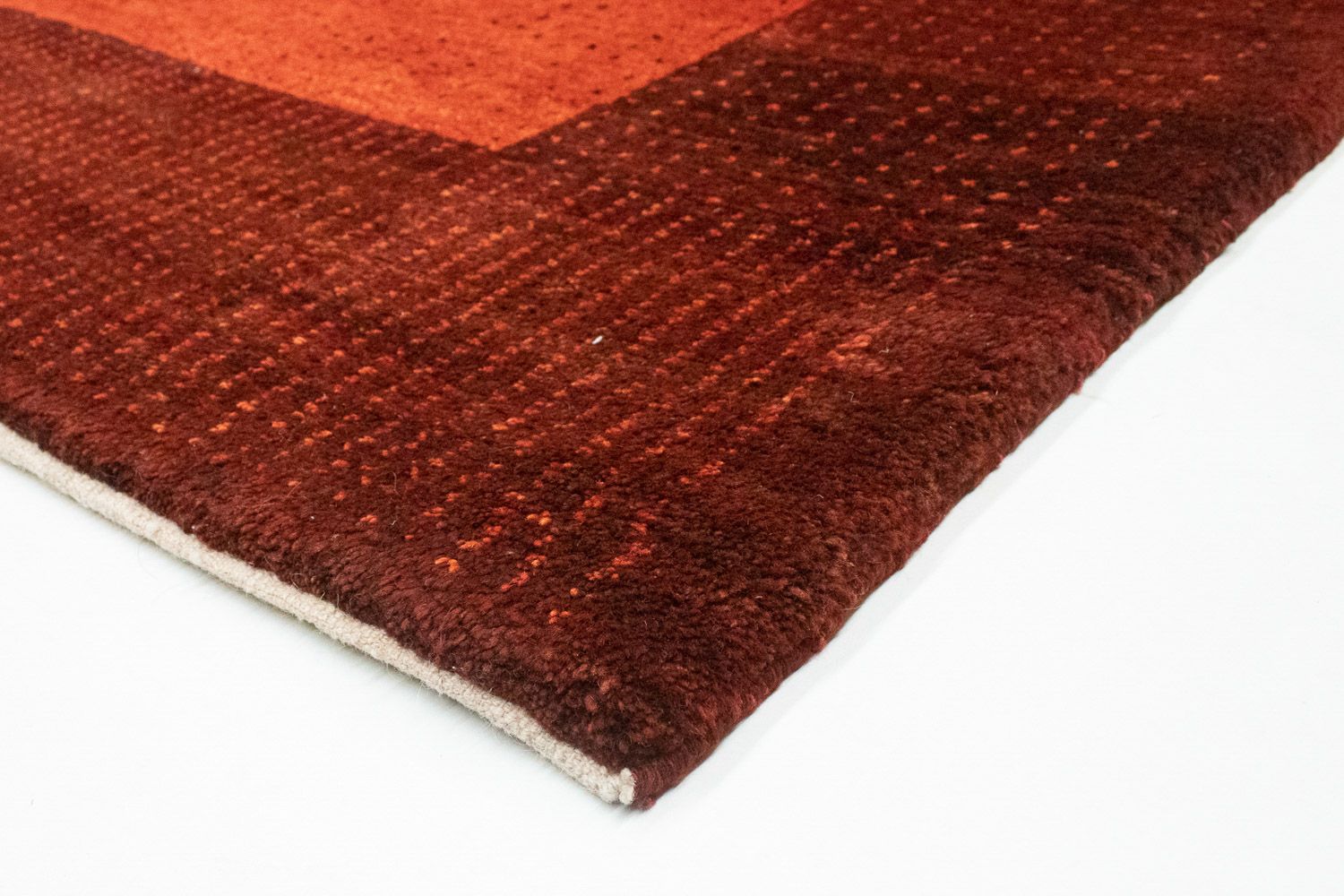 Gabbeh-tæppe - Persisk - 186 x 152 cm - rød