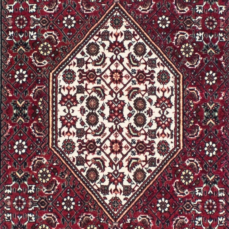 Løber Persisk tæppe - Bijar - 248 x 73 cm - mørkerød