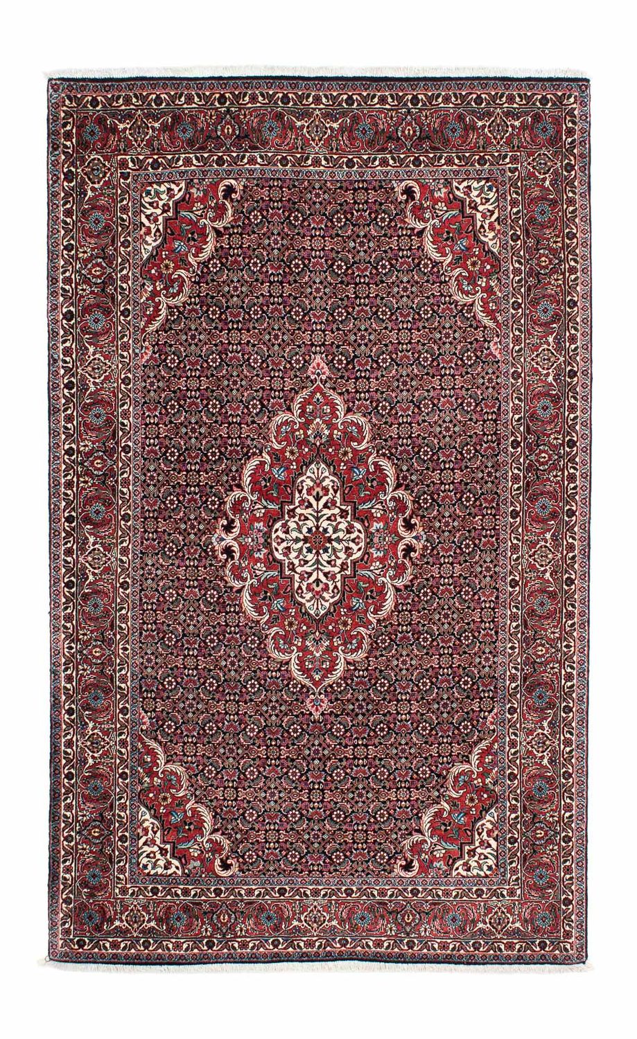 Persisk tæppe - Bijar - 223 x 131 cm - mørkeblå