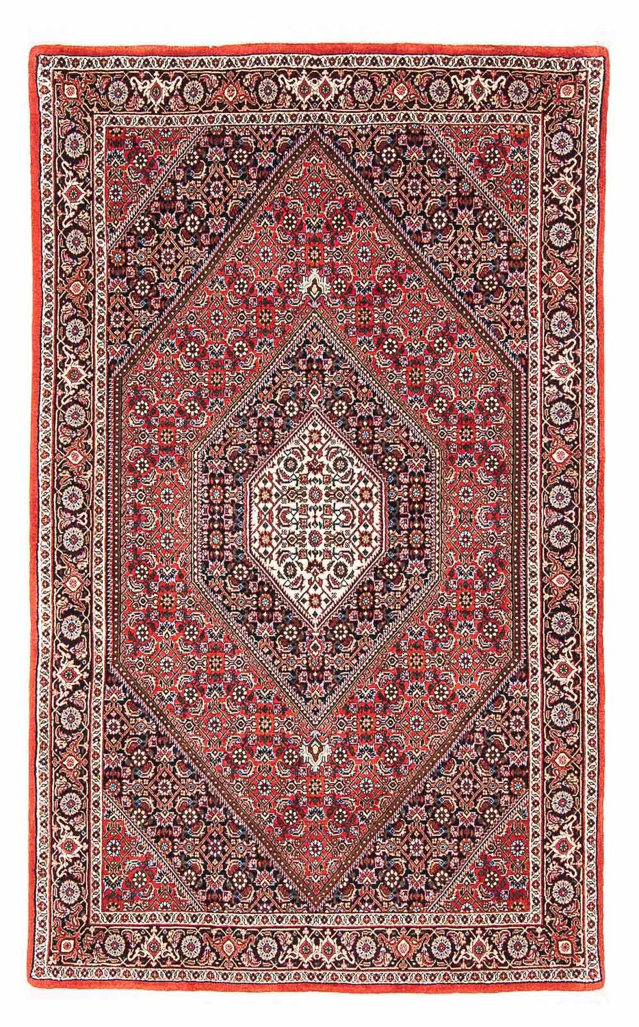 Persisk tæppe - Bijar - 175 x 109 cm - rød