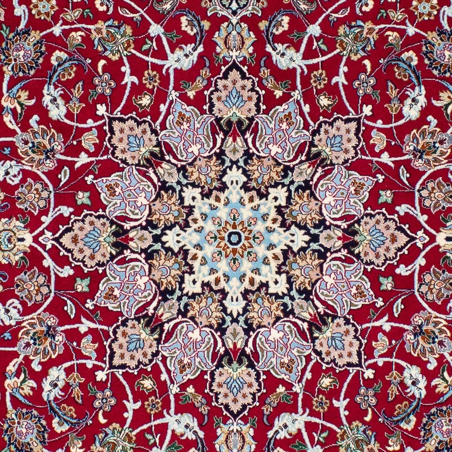 Persisk tæppe - Isfahan - Premium - 240 x 160 cm - rød