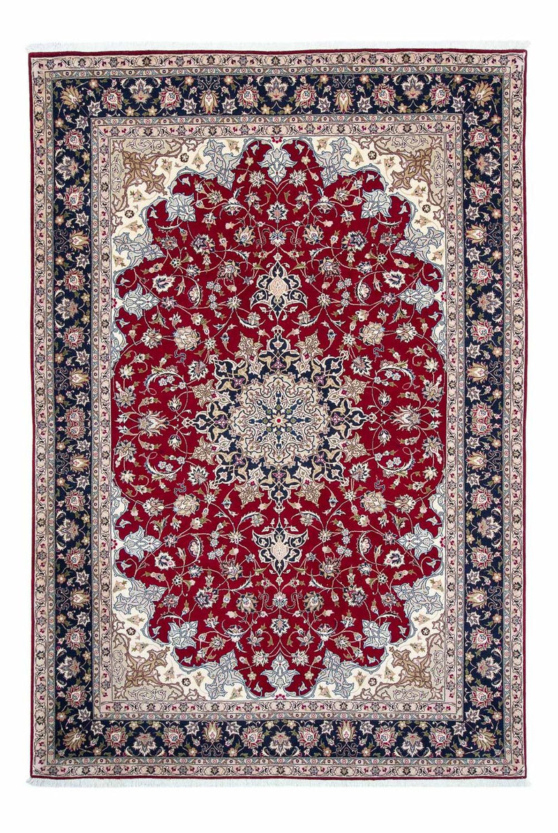 Persisk tæppe - Tabriz - Royal - 297 x 203 cm - mørkerød