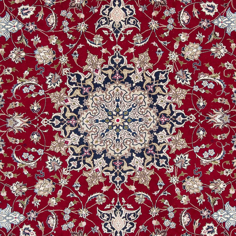 Persisk tæppe - Tabriz - Royal - 297 x 203 cm - mørkerød