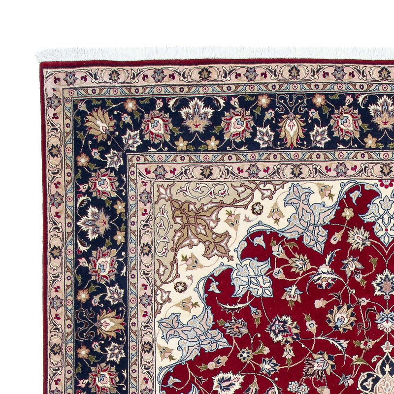 Persisk tæppe - Tabriz - Royal - 297 x 203 cm - mørkerød