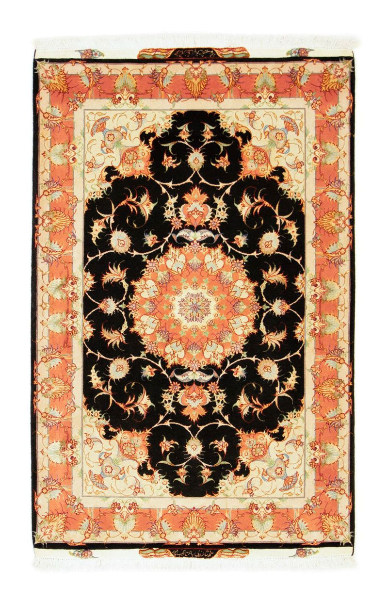 Persisk tæppe - Tabriz - Royal - 163 x 104 cm - sort