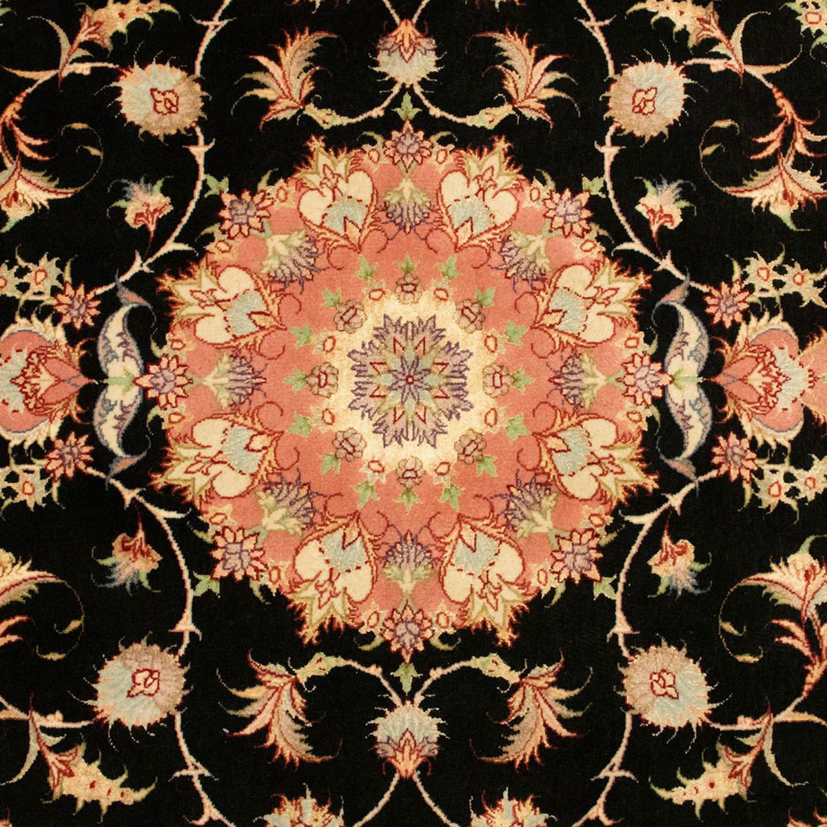 Persisk tæppe - Tabriz - Royal - 163 x 104 cm - sort