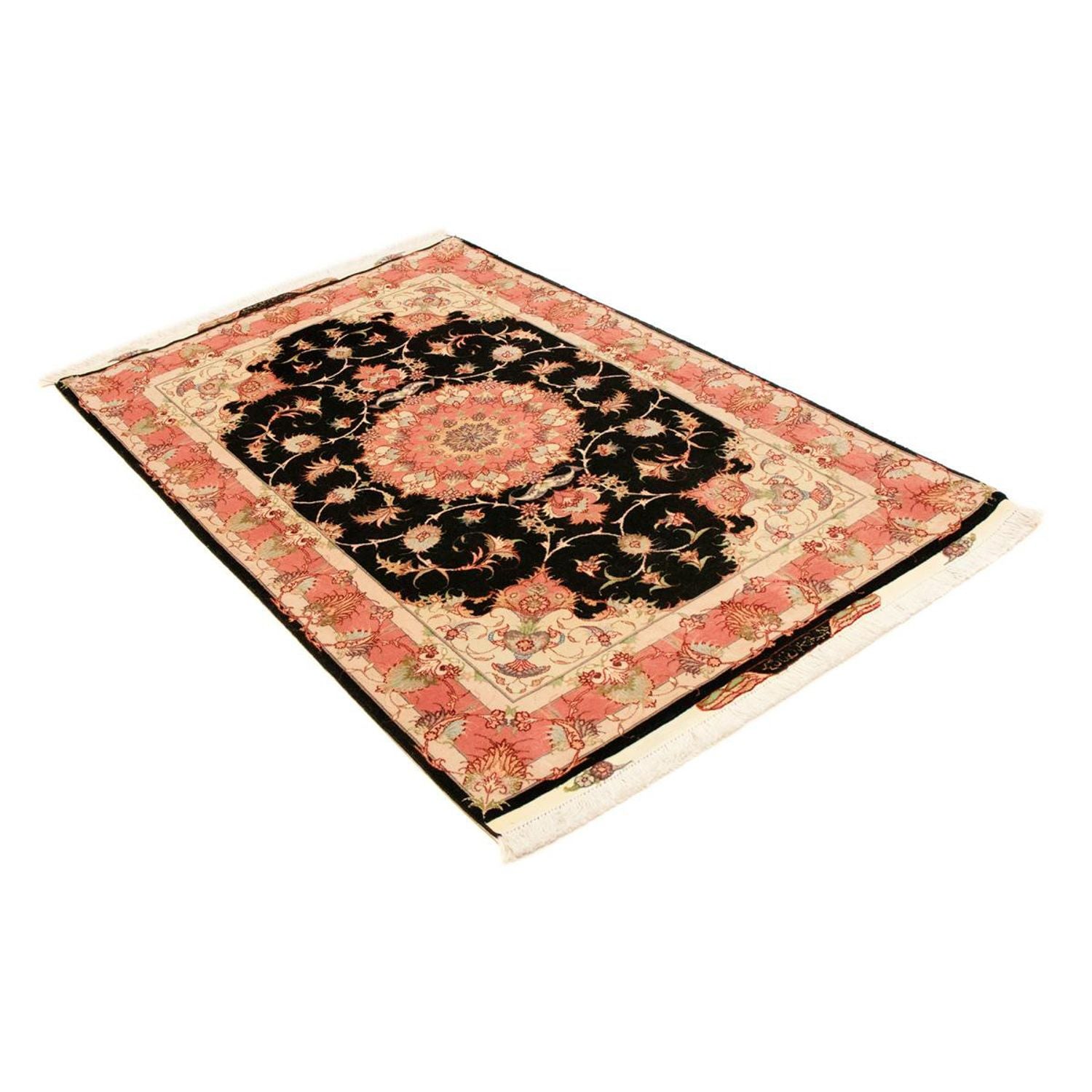 Persisk tæppe - Tabriz - Royal - 163 x 104 cm - sort