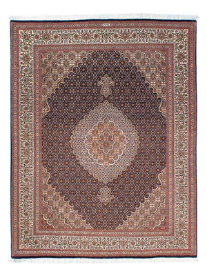 Persisk tæppe - Tabriz - 200 x 154 cm - mørkebrun