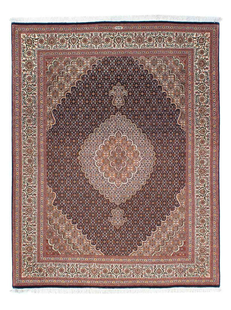 Persisk tæppe - Tabriz - 200 x 154 cm - mørkebrun