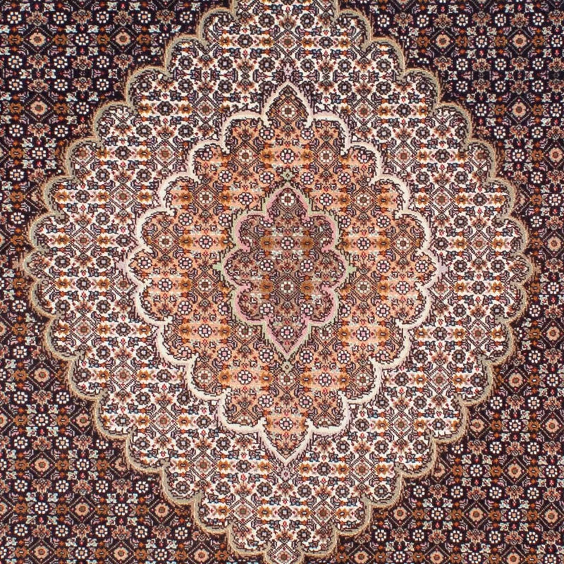Persisk tæppe - Tabriz - 200 x 154 cm - mørkebrun