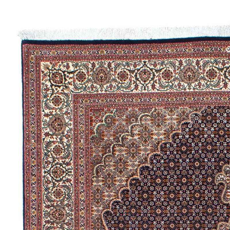 Persisk tæppe - Tabriz - 200 x 154 cm - mørkebrun