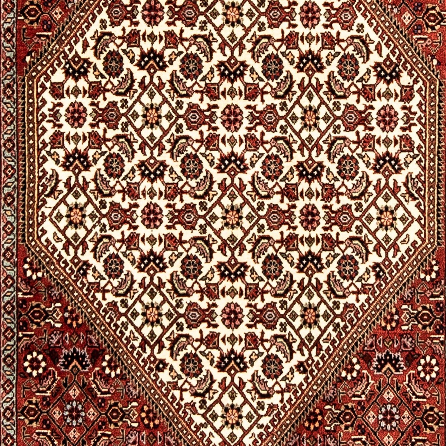 Løber Persisk tæppe - Bijar - 302 x 83 cm - flerfarvet