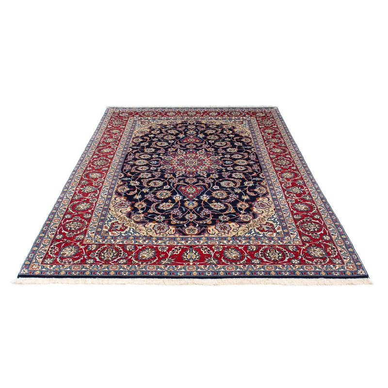 Persisk tæppe - Isfahan - Premium - 233 x 160 cm - mørkeblå