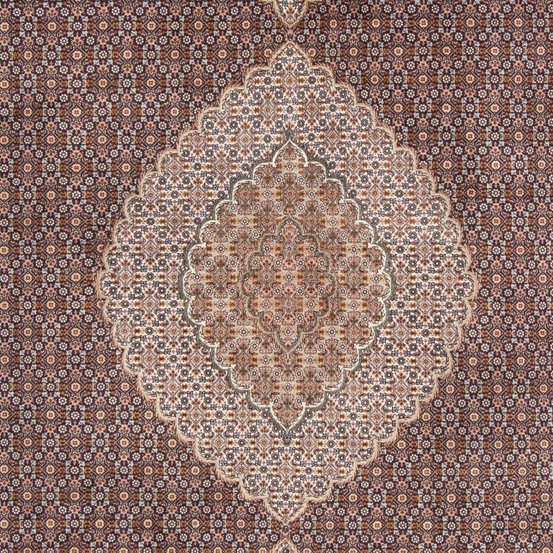 Persisk tæppe - Tabriz - 302 x 205 cm - mørkeblå