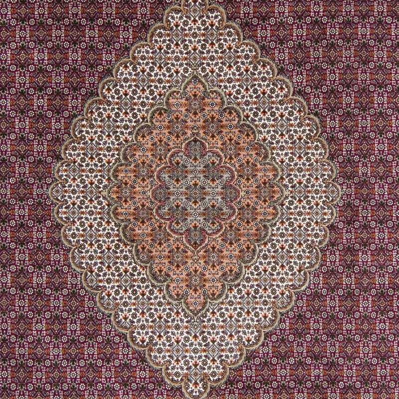 Persisk tæppe - Tabriz - 302 x 203 cm - mørkerød