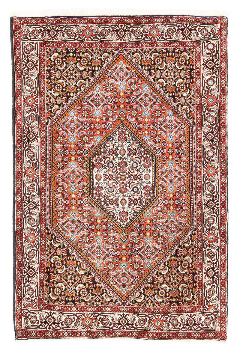 Persisk tæppe - Bijar - 158 x 103 cm - lysrød