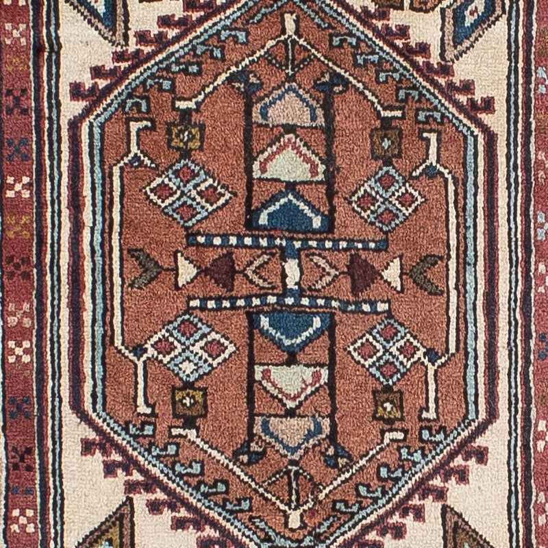 Løber Persisk tæppe - Bijar - 208 x 133 cm - beige