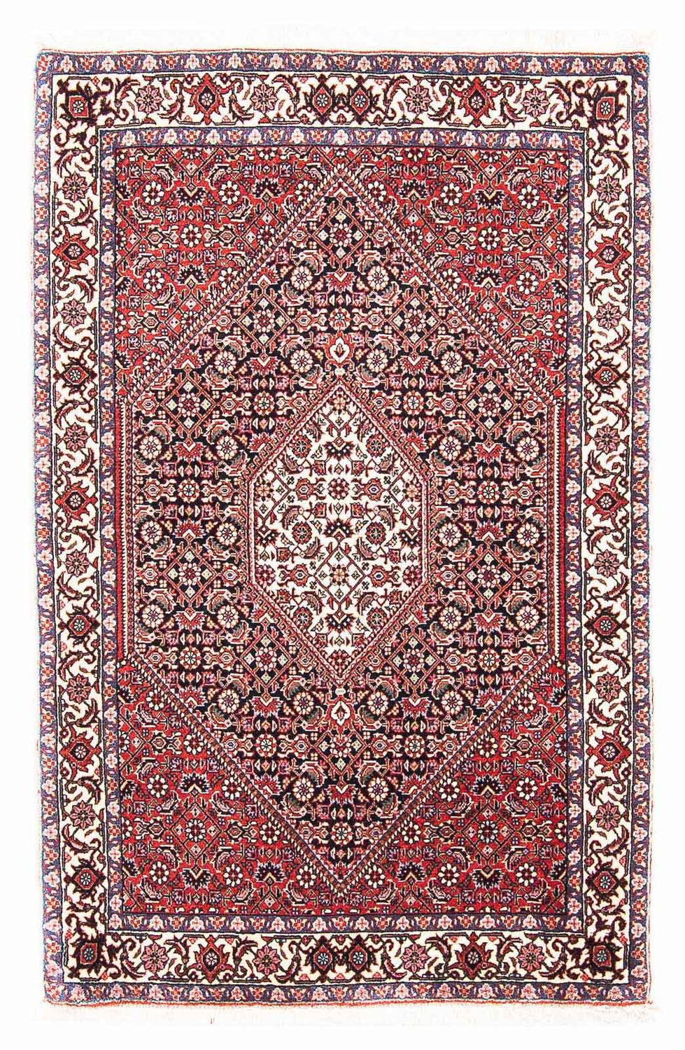 Persisk tæppe - Bijar - 130 x 83 cm - rød