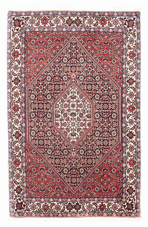 Persisk tæppe - Bijar - 130 x 83 cm - rød