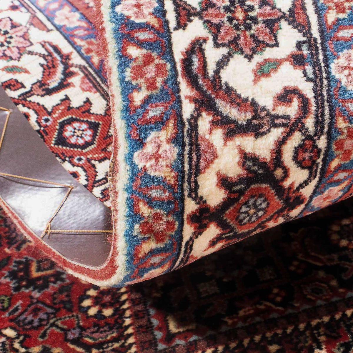 Persisk tæppe - Bijar - 130 x 83 cm - rød