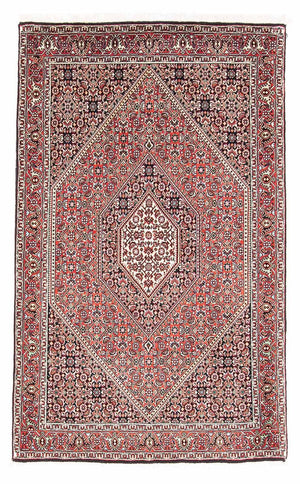 Persisk tæppe - Bijar - 145 x 88 cm - lysrød