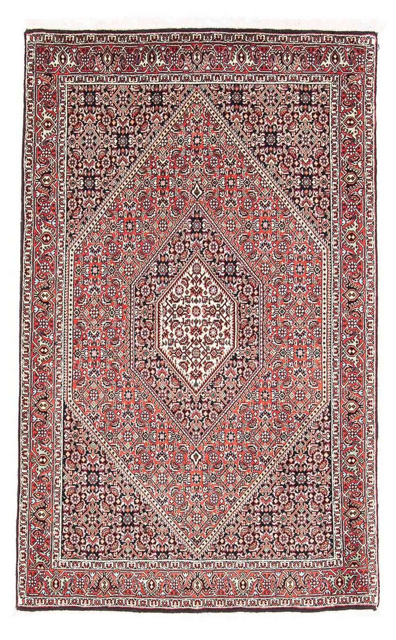 Persisk tæppe - Bijar - 145 x 88 cm - lysrød