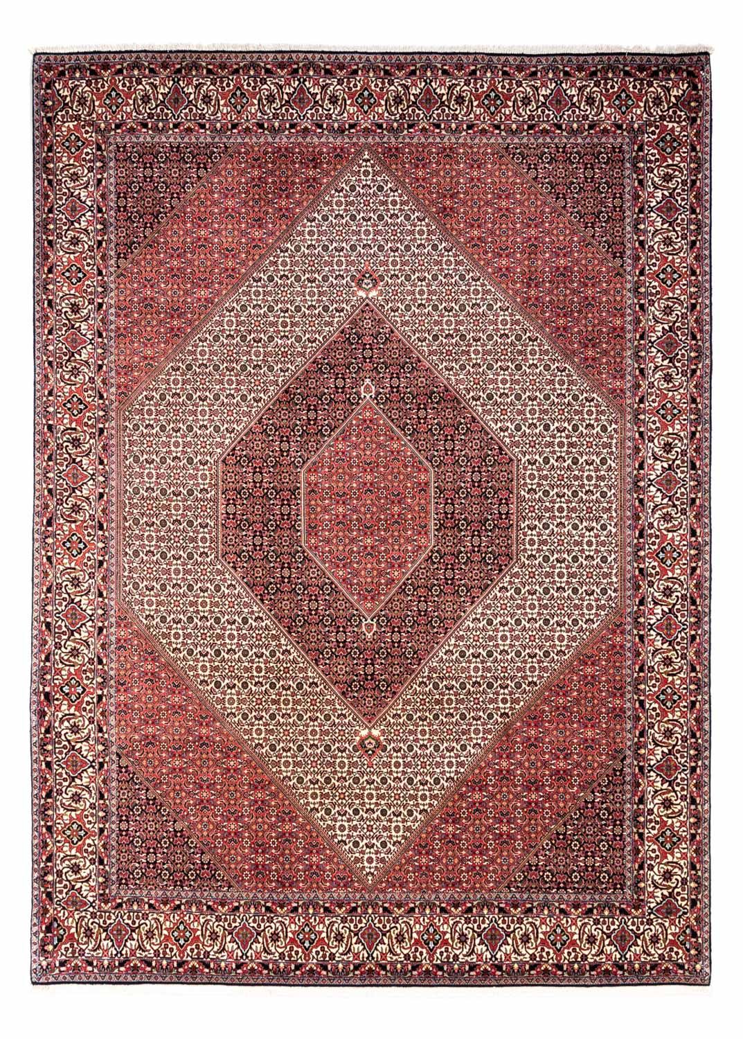 Persisk tæppe - Bijar - Royal - 349 x 252 cm - rød