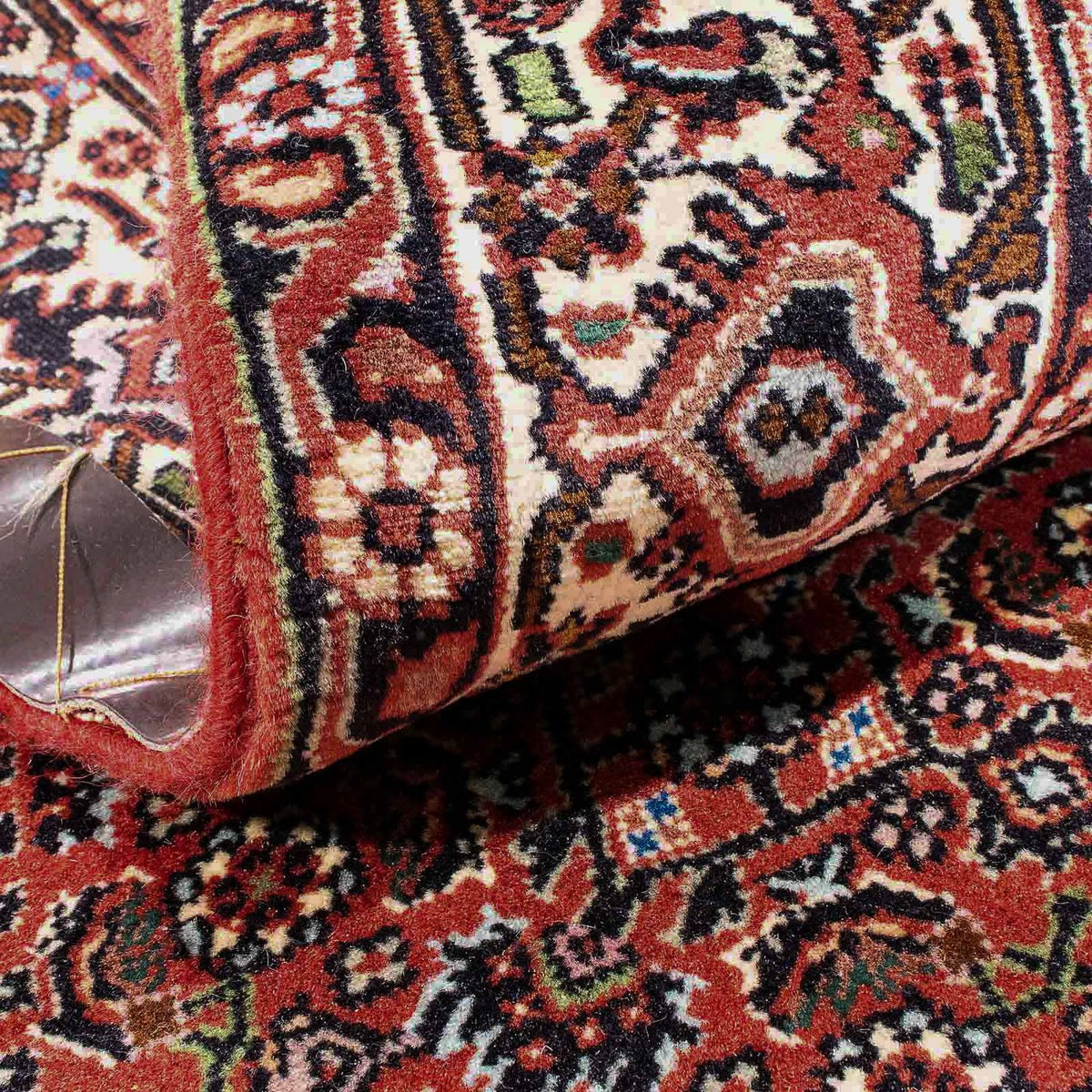 Persisk tæppe - Bijar - 178 x 110 cm - lysrød