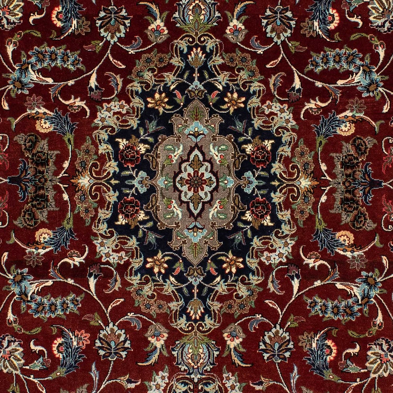 Persisk tæppe - Ghom - 204 x 138 cm - mørkerød