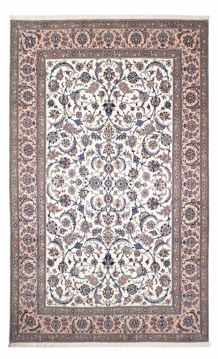 Persisk tæppe - Nain - Premium - 266 x 170 cm - beige