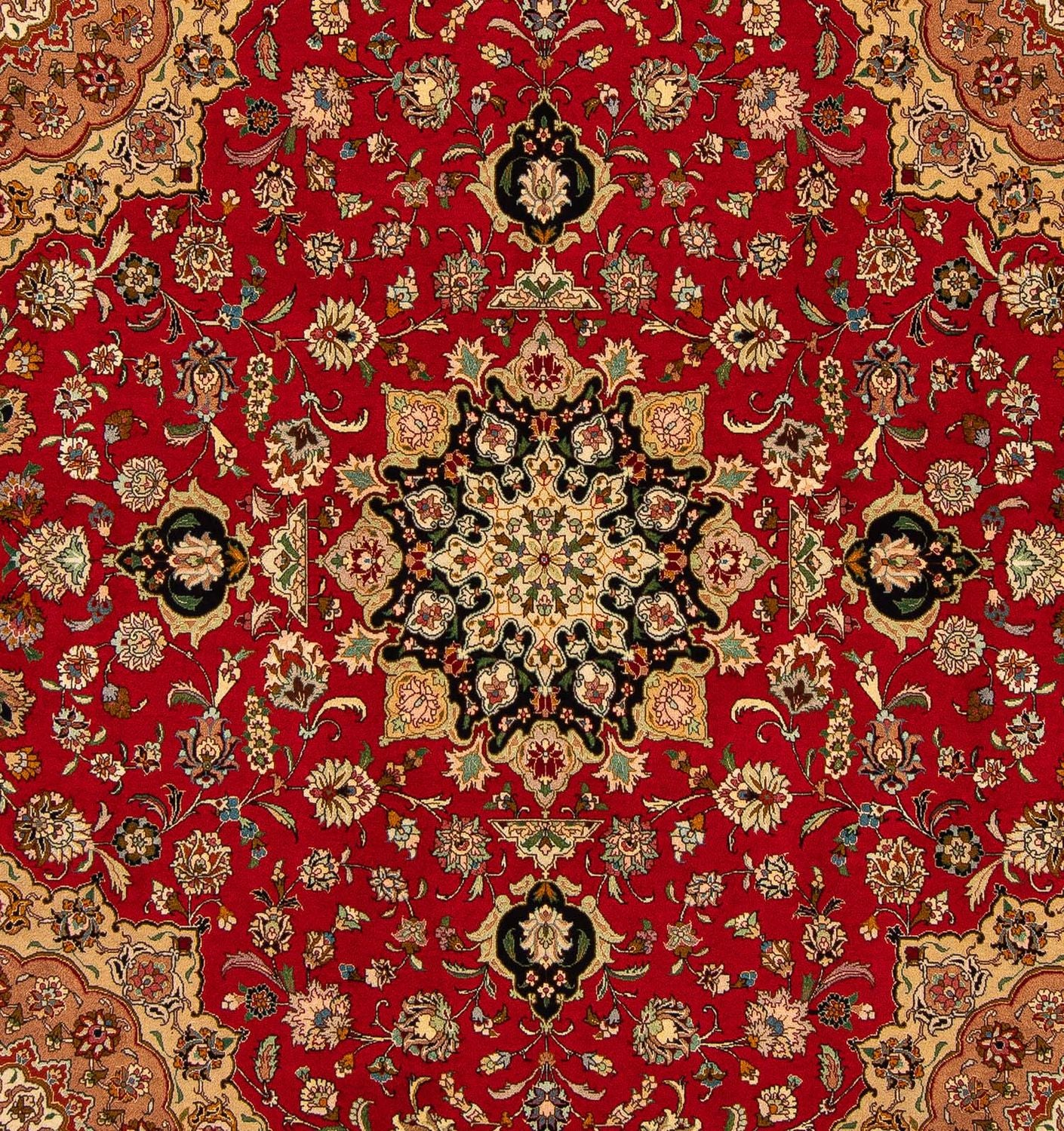 Persisk tæppe - Tabriz - Royal firkantet  - 208 x 200 cm - rød