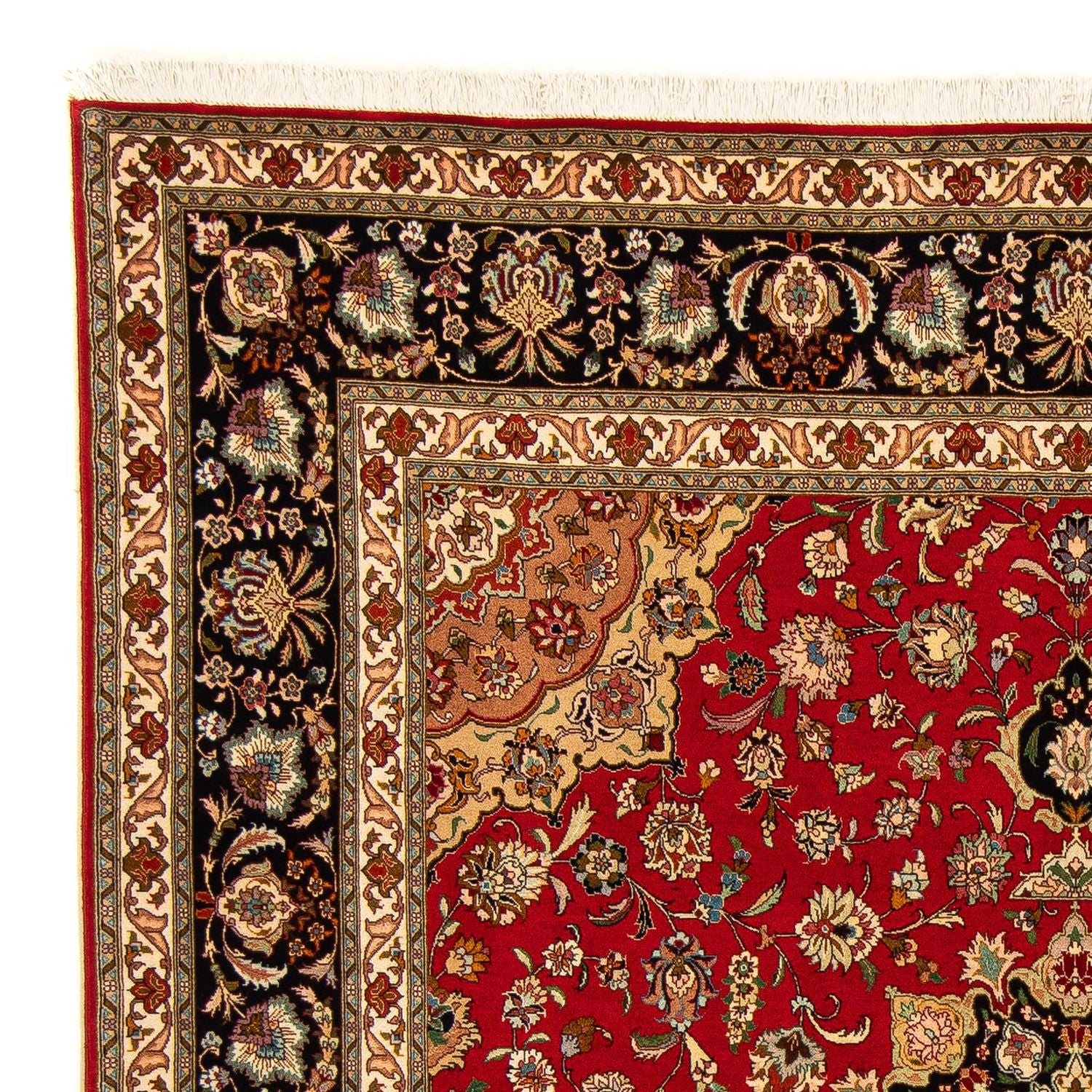Persisk tæppe - Tabriz - Royal firkantet  - 208 x 200 cm - rød