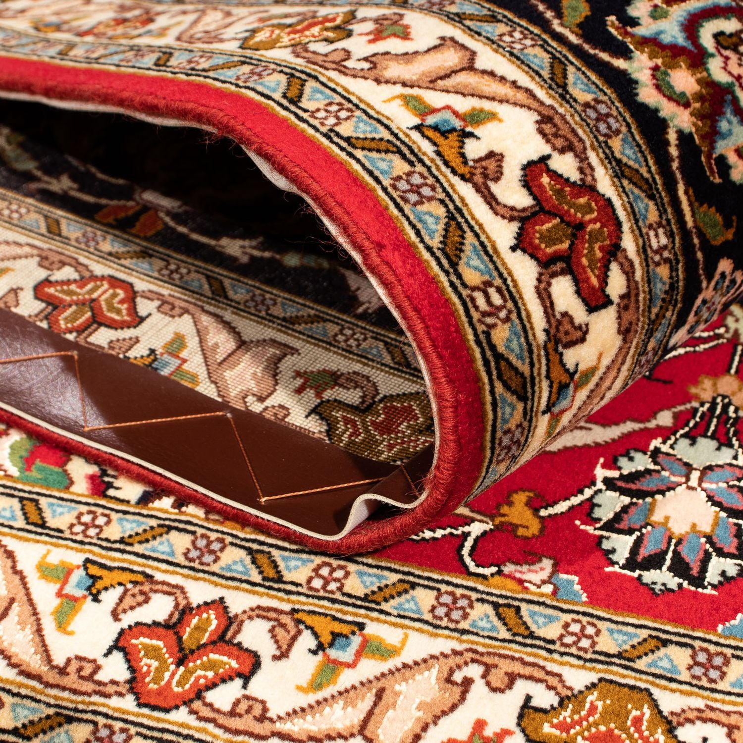 Persisk tæppe - Tabriz - Royal firkantet  - 208 x 200 cm - rød
