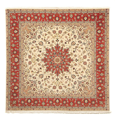 Persisk tæppe - Tabriz - Royal firkantet  - 209 x 208 cm - beige