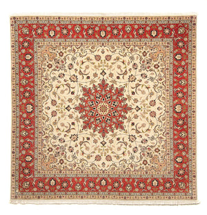 Persisk tæppe - Tabriz - Royal firkantet  - 209 x 208 cm - beige