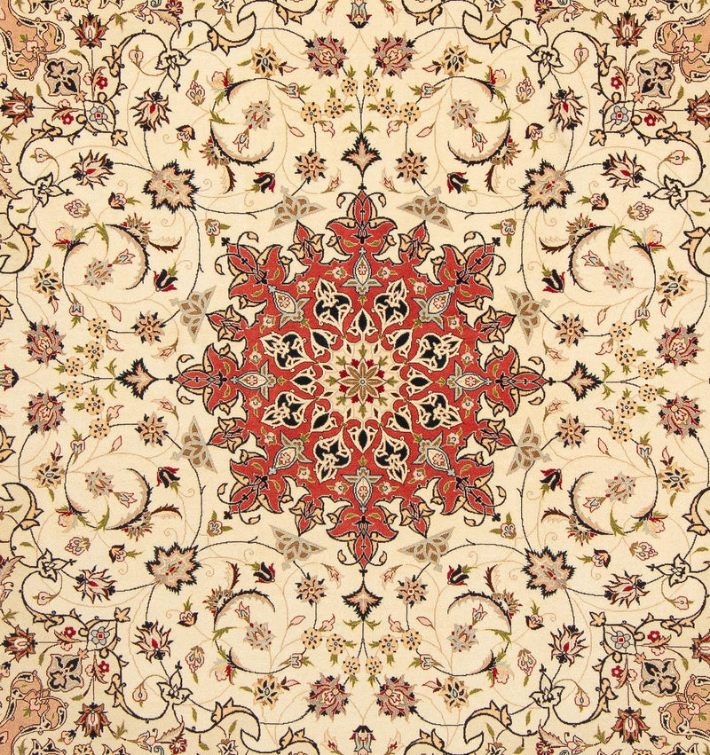 Persisk tæppe - Tabriz - Royal firkantet  - 209 x 208 cm - beige