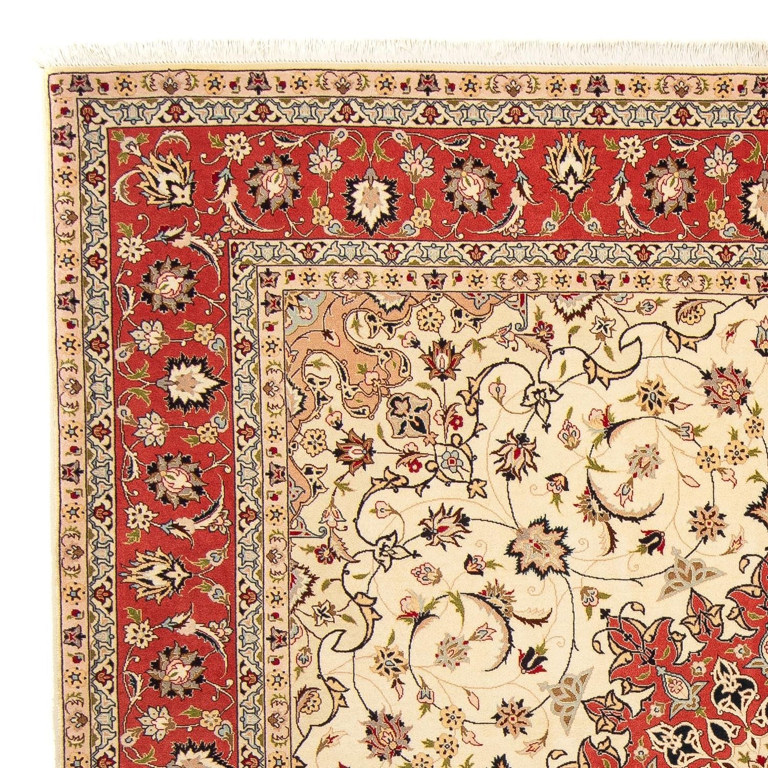 Persisk tæppe - Tabriz - Royal firkantet  - 209 x 208 cm - beige