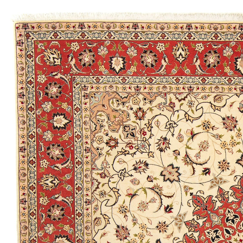 Persisk tæppe - Tabriz - Royal firkantet  - 209 x 208 cm - beige